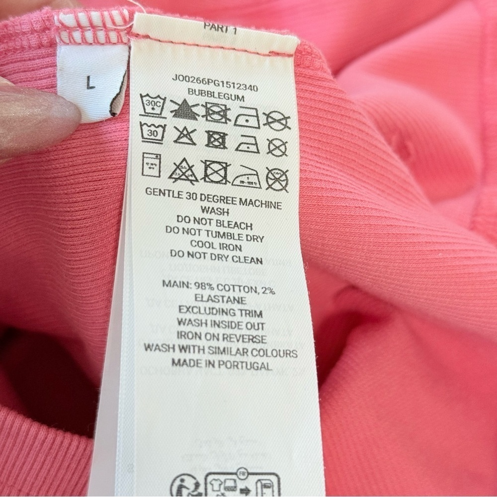 Jw Anderson Logo Embroidered Knit Top In Bubblegum Size: Large - Picture 6 of 10